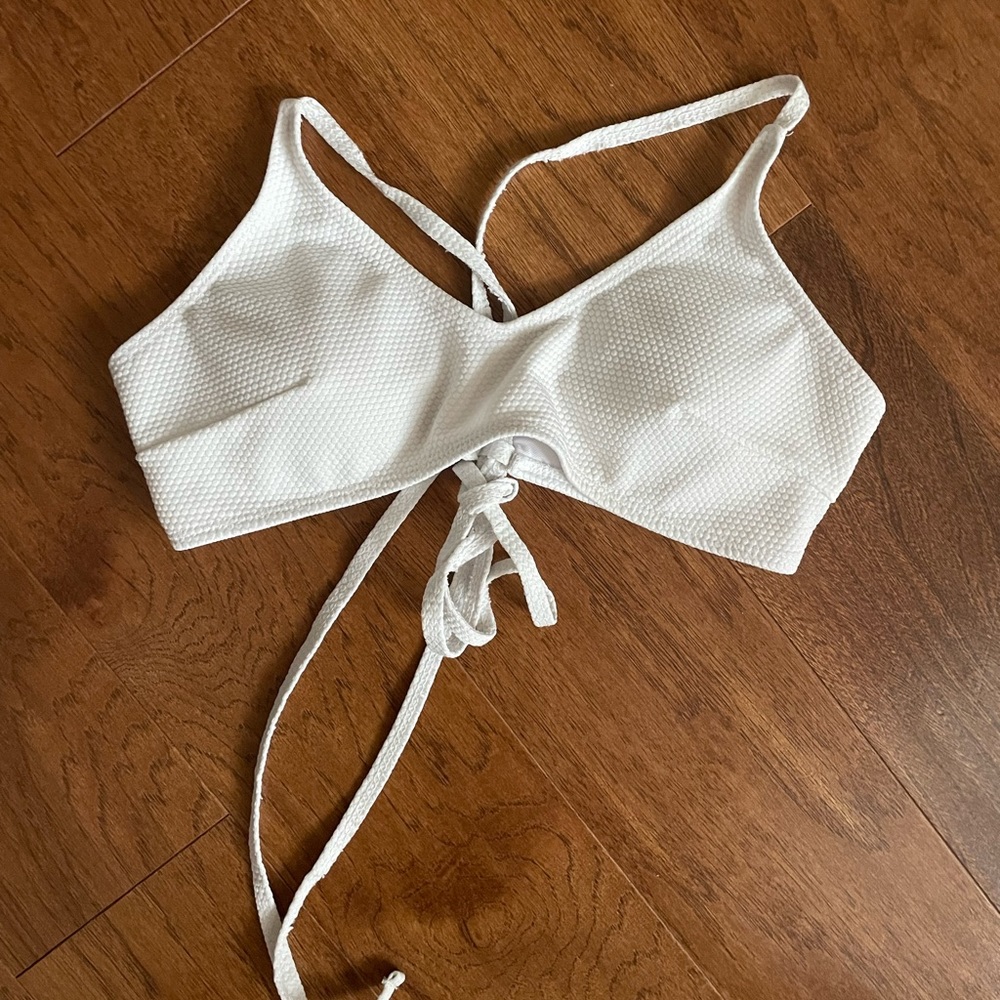 White Bathing Suit Top